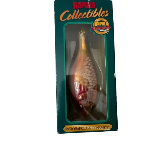 Rapala Collectibles Glass Christmas Tree Ornament Ltd Ed Fishing Lure Fish 4.75” - Picture 3 of 6